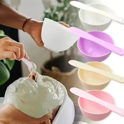Face Mask Mixing Bowl Set Facial Skin Care Tools Kit Silicone Mask Brush Facial Applicator Spatula M