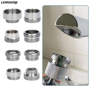 LEMONTRE Faucet Adapter Set, Metal With Washer Water Filter Adapter, Bathroom Accessories 18/20/22/2