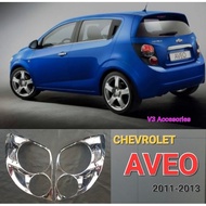 CHEVROLET AVEO 2011-2013 Rear Light Garnish Cover (Chrome)