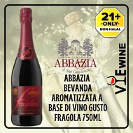 Abbazia  Bevanda Aromatizzata a Base Di Vino Gusto Fragola Sparkling Wine 750ml 100% Duty Paid 100% 