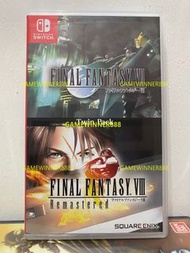 《今日快閃價》（中古二手）Switch NS遊戲 Final Fantasy 7+8 太空戰士7+8合集 / 最終幻想7+8合集 Final Fantasy VII &amp; Final Fantasy VIII Remastered Twin Pack 港版日英文版