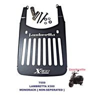 Rack lambretta X250/X300 Rear RAck Aluminum For Lambretta X 300