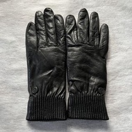 女款CANADA GOOSE LEATHER RIB LUXE GLOVE 5287L 山羊皮手套
