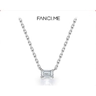 FANCIME Moonlight Sugar Necklace 0.3ct Emerald Cut Lab Diamond in PT950 Platinum  Elegant Birthday G