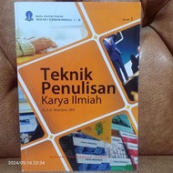 ASLI BUKU TEKNIK PENULISAN KARYA ILMIAH EDISI 1 Karangan IG A K Wardani Dkk Penerbit UT Universitas 
