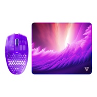 WIRELESS MOUSE (เมาส์ไร้สาย) FANTECH ARIA XD7 ATOMIC + AGILE GAMING MOUSE PAD M (PURPLE)