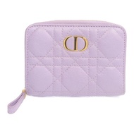 Dior 羊皮皮革Caro Scarlet Wallet金扣錢包