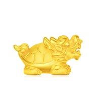 CHOW TAI FOOK 999 Pure Gold Charm - Dragon Turtle [2 SIZES]