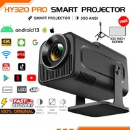HY320‐PRO 4K Smart Projector 1080P Portable Auto Keystone BT5.0 WiFi6 5G