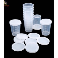 Set of 10 graduated frozen cups with lids 20ml 30ml 50ml 100ml easy to use to freeze medicine for ba