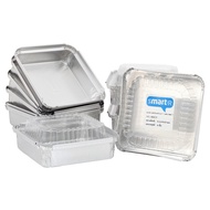 🌈 ห้ามพลาด‼ Smarter Aluminium Foil Food Container No.4202P 10pcs. ⏰ สมาร์ทเตอร์ถาดฟอยล์กลมพร้อมฝาเบอ