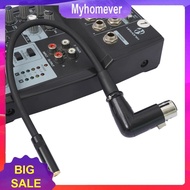 90 Degree Angle XLR To 3.5mm Cable for Microphone Short XLR To 1/8 Adapter Cable Length 11.8in/0.3m