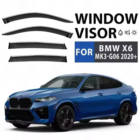 Side Window Visor for BMW X6 E71 F16 G06 Window Visor Weather Shields Sun Rain Deflector Guards Auto