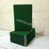 HIJAU Office folder material plain greenbeludru size F4