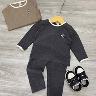 Set of elastic clothes to wear at home for babies in the fall and winter 9-22kg