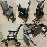 Robocon T700 碳纖維輕便電動輪椅｜全港交收 極新二手無花無爛 旅遊首選 12Ah鋰電池 附三腳方腳火牛及有線遙控助推
