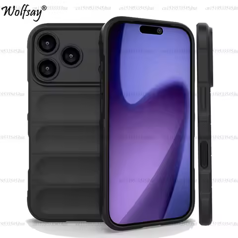 Shockproof Phone Case For iPhone 17 Pro Case Anti-Slip Soft TPU Silicone Back Cover For iPhone 17 Pr