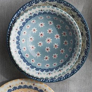 【Marusan Kondo】Polish波蘭碎花 陶瓷餐碗17cm ‧ 松藍