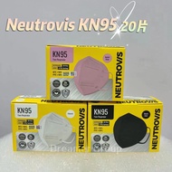 Neutrovis KN95 Face Respirator - Black Coal (20's)