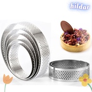 HILDAR Cake Mold Bakeware French Dessert Mousse Perforated Tart Ring