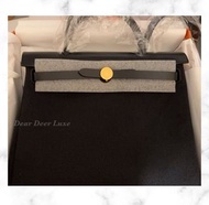 Hermes Herbag   全新  Herbag 31   黑色金扣  黑金 Noir