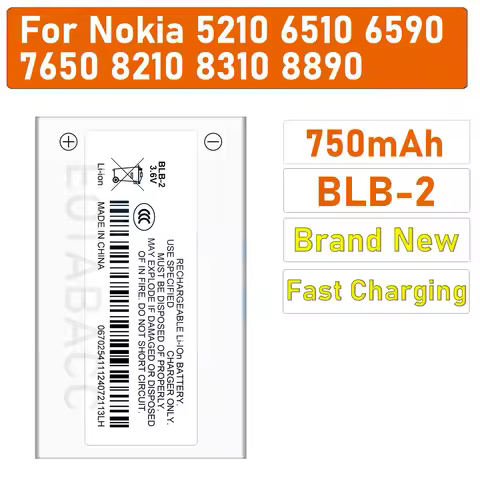 BLB-2 Battery For Nokia 8210 8250 8850 8910 8310 5210 6500 6590 6510 3610 8270 8910I 7650 6590I