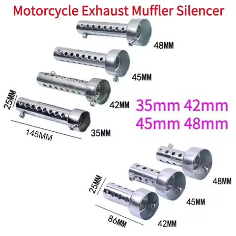 Universal Motorcycle DB Killer Exhaust Can Muffler 35mm 42mm 45mm 48mm Insert Baffle DB Killer Silen
