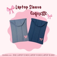Laptop Sleeves Coquette Series by Wearing Basita (Laptop Bag/ Case Laptop Case Ipad/ Puffy Mufy/ Lap
