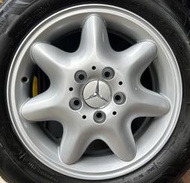 中古 賓士 原廠15吋鋁圈含胎 Benz w124 w201 W202 W203 W126 五孔112