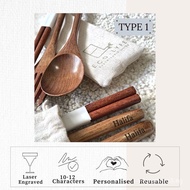 [Eco-Lyfe] Customised Bamboo Cutlery Set