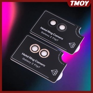 TMOY 1/2Pcs For Flip7 Metal Ring Camera Len Protector Anti- HD Camera Lens Protective Tempered Glass