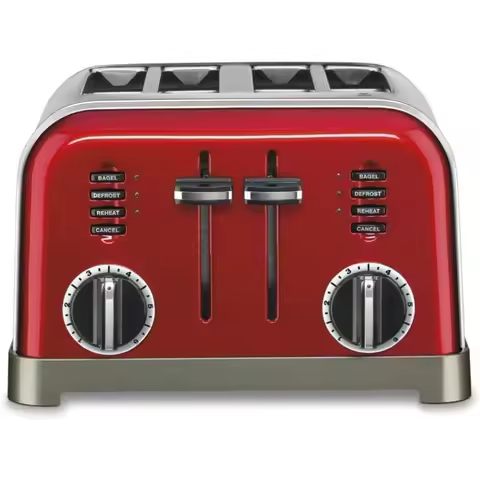 Cuisinart CPT Metal Classic 4-Slice Toaster, Metallic Red