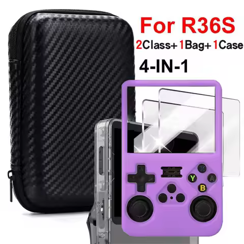 R36S/R35SPlus game console storage bag EVA hard portable protective case accessories R36S silicone c