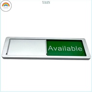 RD Magnetic Office Board In Use or Available Sign Vacant Occupied Sign Magnetic Slider Door Sign Gre