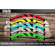 ENVE Bicycle Rim Sticker Decal MTB Bicycle Rim Sticker - Downhill 262-27.5-29