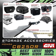 GIVI HONDA CB 250R CB250R SRV SPECIAL RACK/SBL SIDE BAGS HOLDER & KOTAK/BOX MTN39/MTN29 ALUMINIUM TO