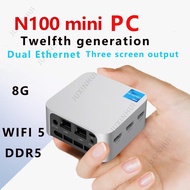New 12th generation N100 mini console Win11 dual network port mini PC for office, home, gaming, mini
