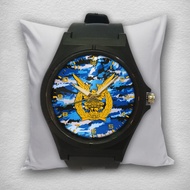 Jam Tangan Custom Logo TNI AU 001 Terbaru