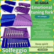 Solfeggio Tuning Fork 9 Aluminum Alloy Tuning Fork Set F174F285UT396RE417MI528SOL639FA741LA852F963