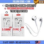 BM-03 Hi-Fi Stereo Earbuds with Mic 3.5mm Wired TYPE C Earphones Noise Cancellation Headphones Heads