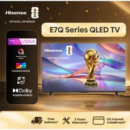 Hisense 55-75 inch 4K Quantum Dot ULED AI TV E7Q- QLED / Dolby Vision Atmos/HDR10/AI 4K /120 HRR