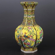 26CM Antique Ceramic Vase Royal Chinese Porcelain Vase Decorative Flower Ceramic Vase Ornaments Pot