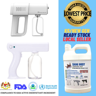 FAST DELIVERY#New ModeL Wireless Rechargeable Disinfection Nano Blue Ray Atomizer Spray Gun+ FREE 5 Litre Disinfectant Liquid
