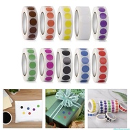 dingdongaa 1000Pcs 13mm Colorful Dot Sticker Self Adhesive Round Label For File Labeling