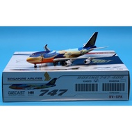 XX40213 Alloy Collectible Plane Gift JC Wings 1:400 Singapore Airlines Boeing B747-400 Diecast Aircr