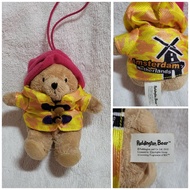 Authentic Around The World Paddington Bear Plush Soft Toy Keychain / Bag Hanger with Magnet - Amster