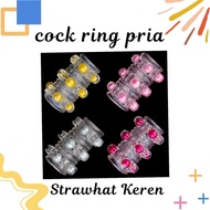 D618 SILIKON TOYS COCK RING SET BDSM  KONDOM PRIA DEWASA - ACAK-RANDOM