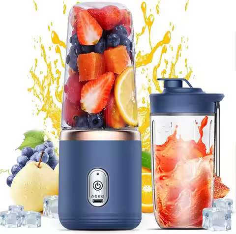 Portable Blender Personal Blender USB Rchargeable Mini Blender for Shakes and Smoothies Handheld Ble