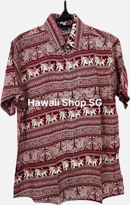 (Bigsize 150kg) Áo sơ mi thổ cẩm con voi nam nữ ( vải lanh) có túi áo