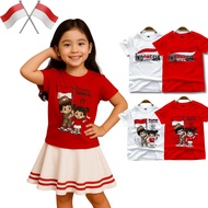 Children's Skirt Set 2-8 Years Special August 17th Indonesian Independence Day